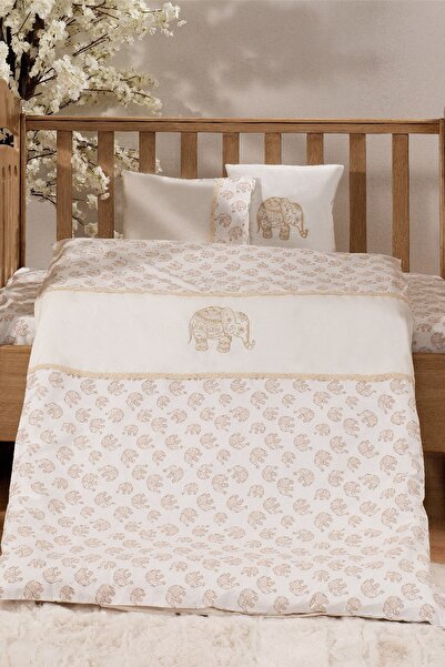 FABU Bebe Filli Bebek Nevresim Takımı Bej