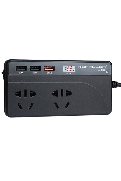 Axe Tools 200 Watt İnvertör 12 - 24 Vollt Çakmaklık Uçlu Çevirici