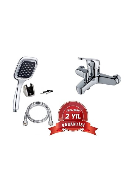 Rainex Banyo Bataryası Ve Kare Siyah Duş Başlığı | Banyo Batarya Seti / 2 Yıl...