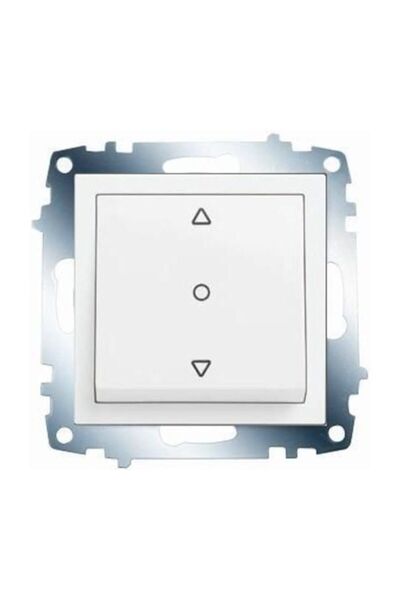 VİKO Karre Beyaz Tek Düğmeli Jaluzi Mekanizması