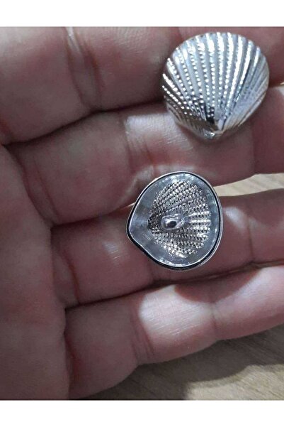 İMREN AKSESUAR Μεταλλικό κουμπί 1,5 εκ. με επικάλυψη κρεμάστρας χωρίς νικέλιο, ειδικής σχεδίασης Sea Shell, 1 συσκευασία 6 τεμαχίων