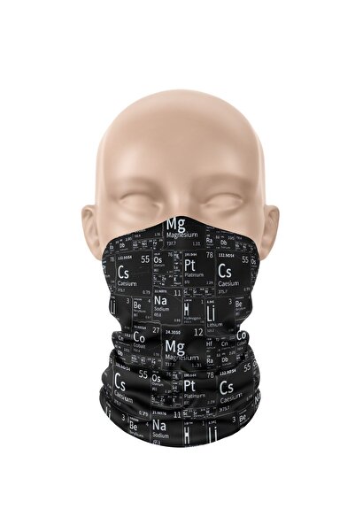 dairaksesuar قناع وجه رياضي بشريط للرقبة وشريط رأس بالاكلافا