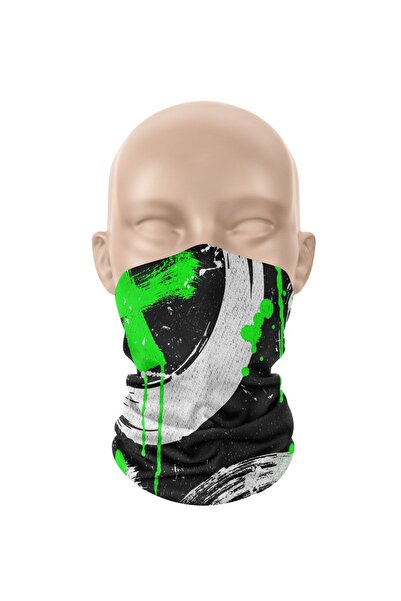 dairaksesuar قناع وجه رياضي بشريط للرقبة وشريط رأس بالاكلافا