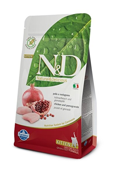 N&D Tahılsız Tavuklu Narlı Yavru Kedi Maması 1.5 Kg