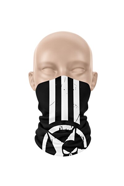 dairaksesuar قناع وجه رياضي بشريط للرقبة وشريط رأس بالاكلافا