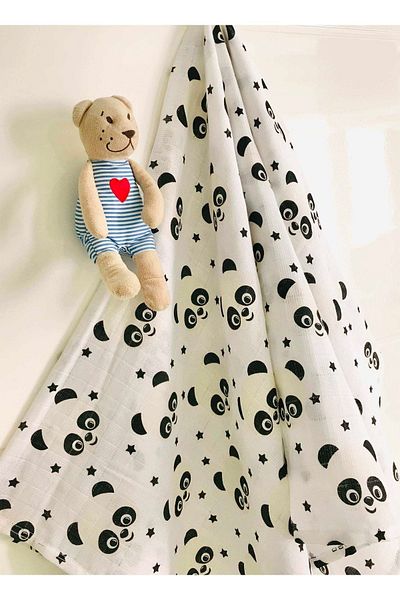 JUNİPERUS 3 Pieces Multi-Purpose Muslin Cloth Cover Blanket 100% Cotton Oeko-Teks Certified 80X80 cm