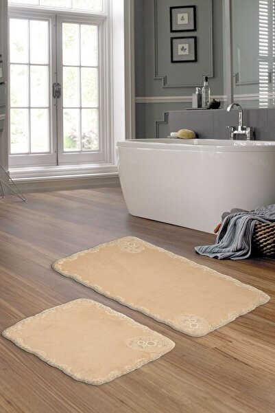 ALANUR Σετ τουαλέτας μπάνιου Vienna Welsoft Lace 2 τεμαχίων Cappuccino