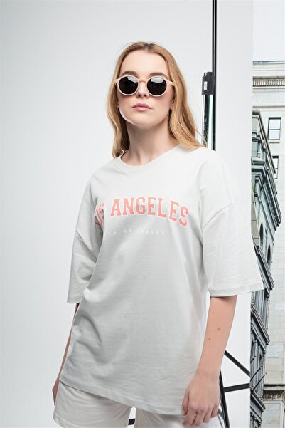 FECCY Υπερμεγέθη γυναικεία μπλούζα Los Angeles Stone