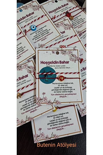 Butenin Atölyesi Marteniçka، سوار حبل أحمر 2 قطعة 10 قطع