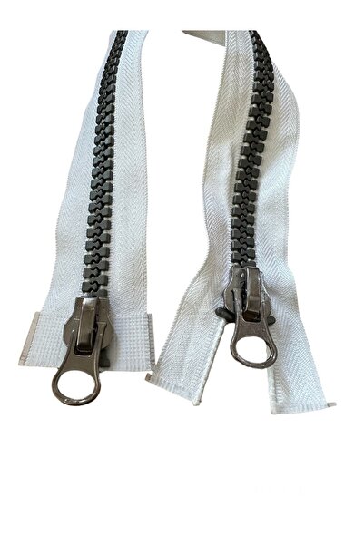 e tuhafiye Fermoar alb cu dinți de os cu două fețe - Interval de 40-45 cm