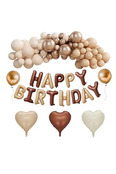 BKMC PARTY Ρετρό Σετ Αλυσίδας Μπαλονιών σε Απαλά Χρώματα, Διακοσμητικό Σετ γι...