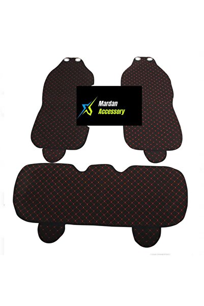 Galaxy طقم وسائد هيونداي H-1 تايتويه ثلاثي باللون الأسود والأحمر