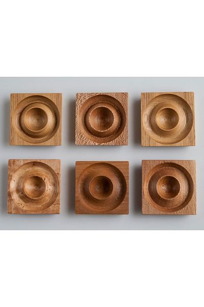 inwood Wooden Square Set of 6 Egg Holders