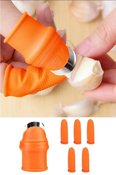 Kitchen Beauty Pratik Baş Parmak Koruyucu Eldiven Sebze Meyve Soyucu Kesme Ay...