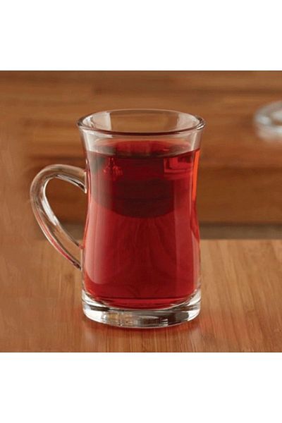 Paşabahçe Mila Large Tea Cup with Handle 145 Cc 3 Pieces 55613