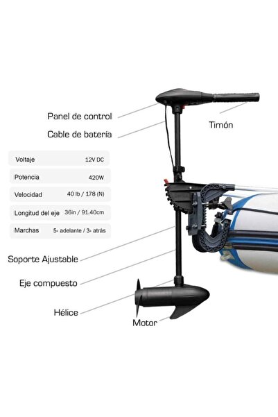 Intex 68631 Motor Aparatsız Trolling 12v Şişme Bot Motoru