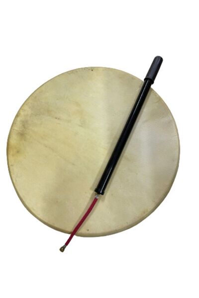 bademüzik Havalı Bendir 45cm Pompası Dahil Keçi Derili