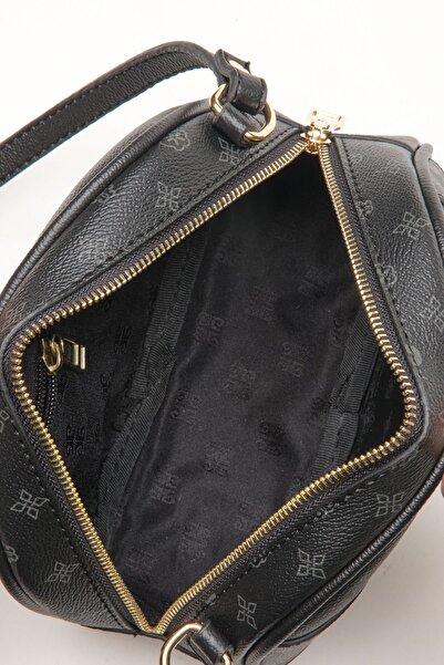 Pierre Cardin Siyah Monogram Kadın Omuz Çantası 05PO22Y1534