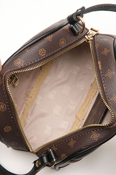 Pierre Cardin Καφέ Monogram Γυναικεία Τσάντα ώμου 05PO22Y1534