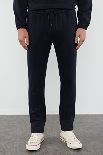 Trendyol Collection Μαύρο Σετ φόρμας Oversize/Wide Cut με κουκούλα γράμμα κέντημα TMNAW25EM00007