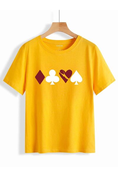 BEGRİFF تي شيرت للجنسين مطبوع عليه قلب مكسور