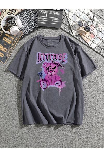 BEGRİFF تي شيرت بتفاصيل نصية للجنسين