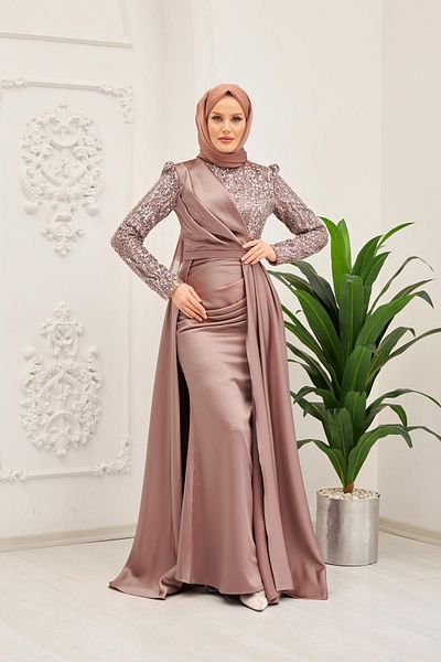 Hülya Keser Serap Evening Dress - Copper