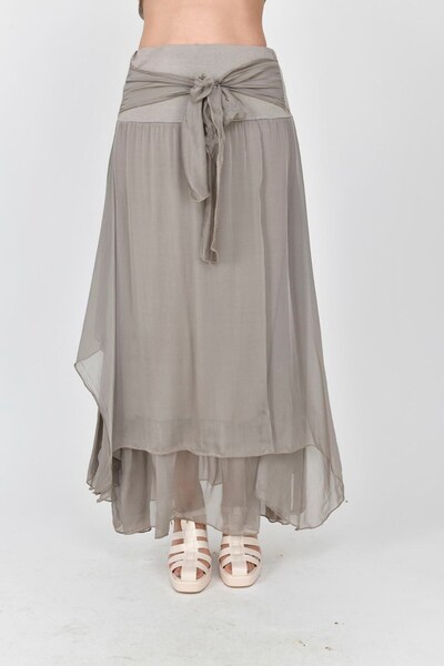 Park Moda 6087 Layered Silk Skirt