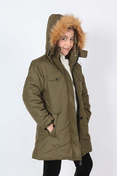 Asortix Girl's Winter Hooded Full Fiber Filling Welsoft Fabric Waterproof Coat