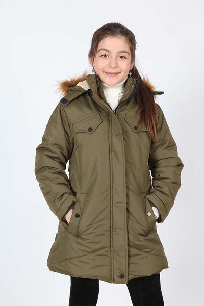 Asortix Girl's Winter Hooded Full Fiber Filling Welsoft Fabric Waterproof Coat