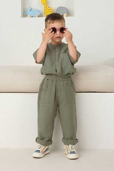 Mioma Kids Dark Cagla - Pipe Leg Trousers