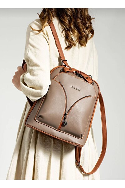 GP GUES POLO حقيبة ظهر وحقيبة كتف نسائية من الجلد من جست بولو