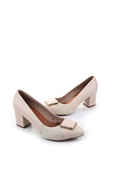 Papuçsepeti Coș de pantofi 904-2 - Pantofi de damă cu toc pătrat de 6 cm