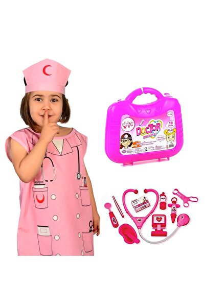 gacha life Hemşire Önlüğü Ve Doktor Cantası Kız Oyuncak Meslek Seti