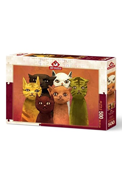 Art Puzzle Cats Set 500 Piece Puzzle