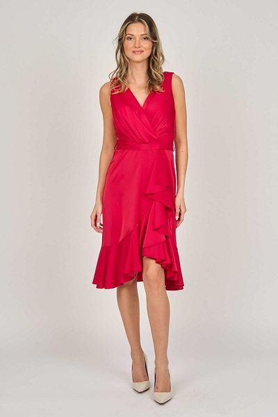 DORİDORCA Women's Short Evening Dress 5923066 Red