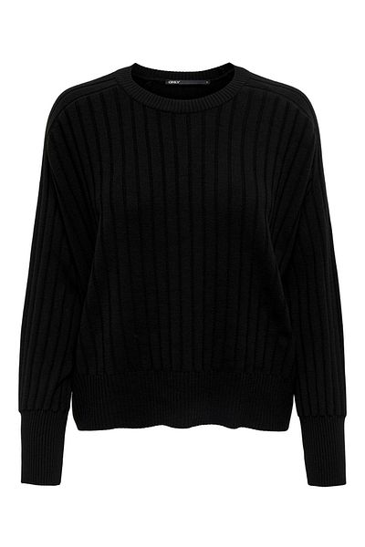 ONLY Pulover tricotat cu croiala relaxată pentru femei 65515268804 Negru