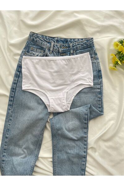 GÜLSER UNDERWEAR Kadın 3'lü Likralı Toparlayıcı Basic Renkli Yüksek Bel Külot