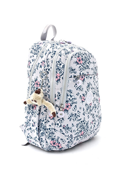 By Hakan Eba-8812 Clinker School Bag - Multi-Compartment Laptop Compartment Backpack for Daily Trip, Sports and Travel WHİ