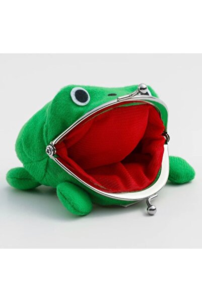Happystore Πορτοφόλι βελούδινο με μοτίβο βάτραχου Anime - Πορτοφόλι με κέρματα χαριτωμένο και μπρελόκ