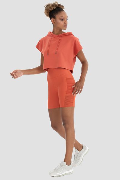 Superstacy Wawel Mesh Detailed Tile Cycling Shorts