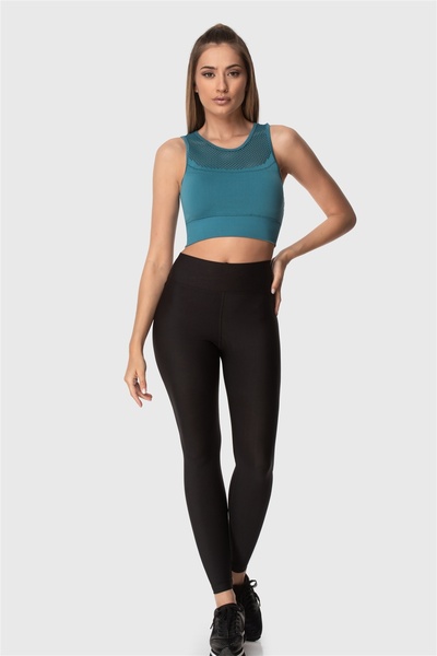 Superstacy Bustieră sport de culoare petrol