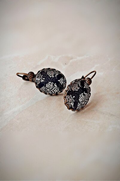 LADYMİRAGE OTANTİK DESENLİ VİNTAGE KÜPE