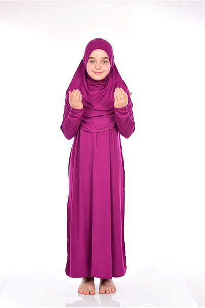 ZAHRANUR HİJAB CHILDREN'S PRAYER DRESS (CHILDREN'S PRAYER AND PRAYER DRESS)