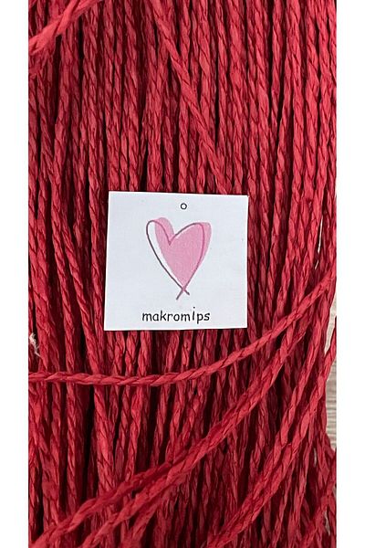 Makromİps LUX PREMIUM Kraft Hob Rope 2 mm 50gr - Hand Knitted Packaging and Decoration Multi-Purpose