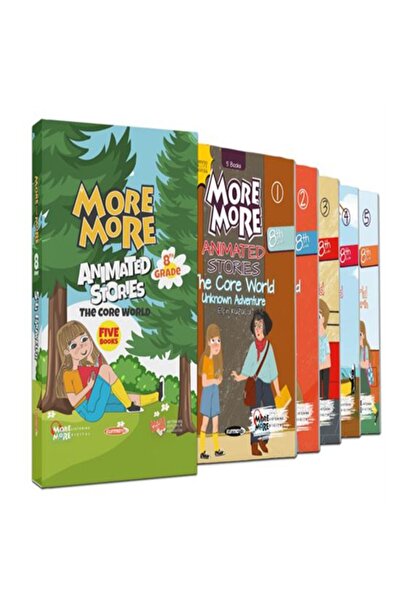 Kurmay Yayınları 8.SINIF MORE&MORE İNGİLİZCE HİKAYE SETİ KUTULU (5 KİTAP)