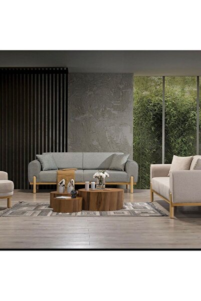 SM HOME DEKOR BOHEM MELON SALON   KOLTUK TAKIMI ( 3+3+1 )