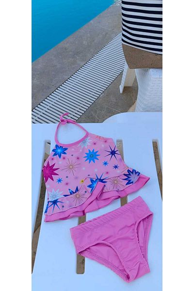 Bilge Trend Girl's Digital Printed Sea Pool Swimsuit
