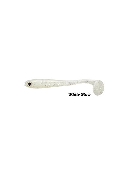 Fujin Bomb Shad 85Mm Slikon Balik White Glow