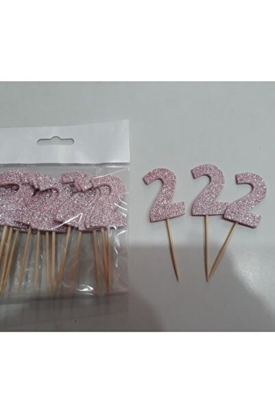 Büşra Süsleme İki Yaş (2) Pasta Süsü ,kürdan 15 Adet